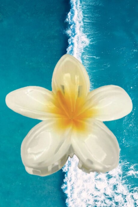 Broche de Pelo Hibisco / Blanco Broche De Pelo Hibisco / Blanco