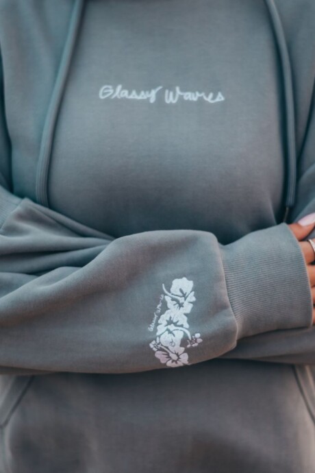Hoodie Waikiki Bordado / Gris U