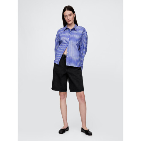 DENIM LONGLINE SHORT TRUE BLACK
