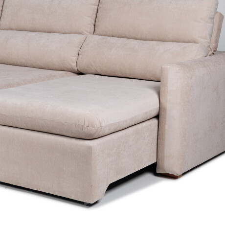 Sofá Dublin (Rebatible) - Microfibra - 3 cuerpos 3012 (Beige)