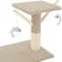Rascador Torre 5 Niveles En Felpa Y Sisal Para Gato Juego Color Variante Beige