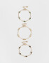 Pulseras Flexibles Sets Lucky Set De Pulseras Lucky - Dorado