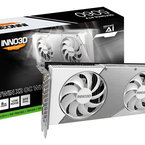 Tarjeta Gráfica Inno3d Geforce Rtx 5060 Twin X2 Oc White 8 Gb Gddr7 BLANCO