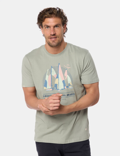 REMERA ESTAMPADA Verde