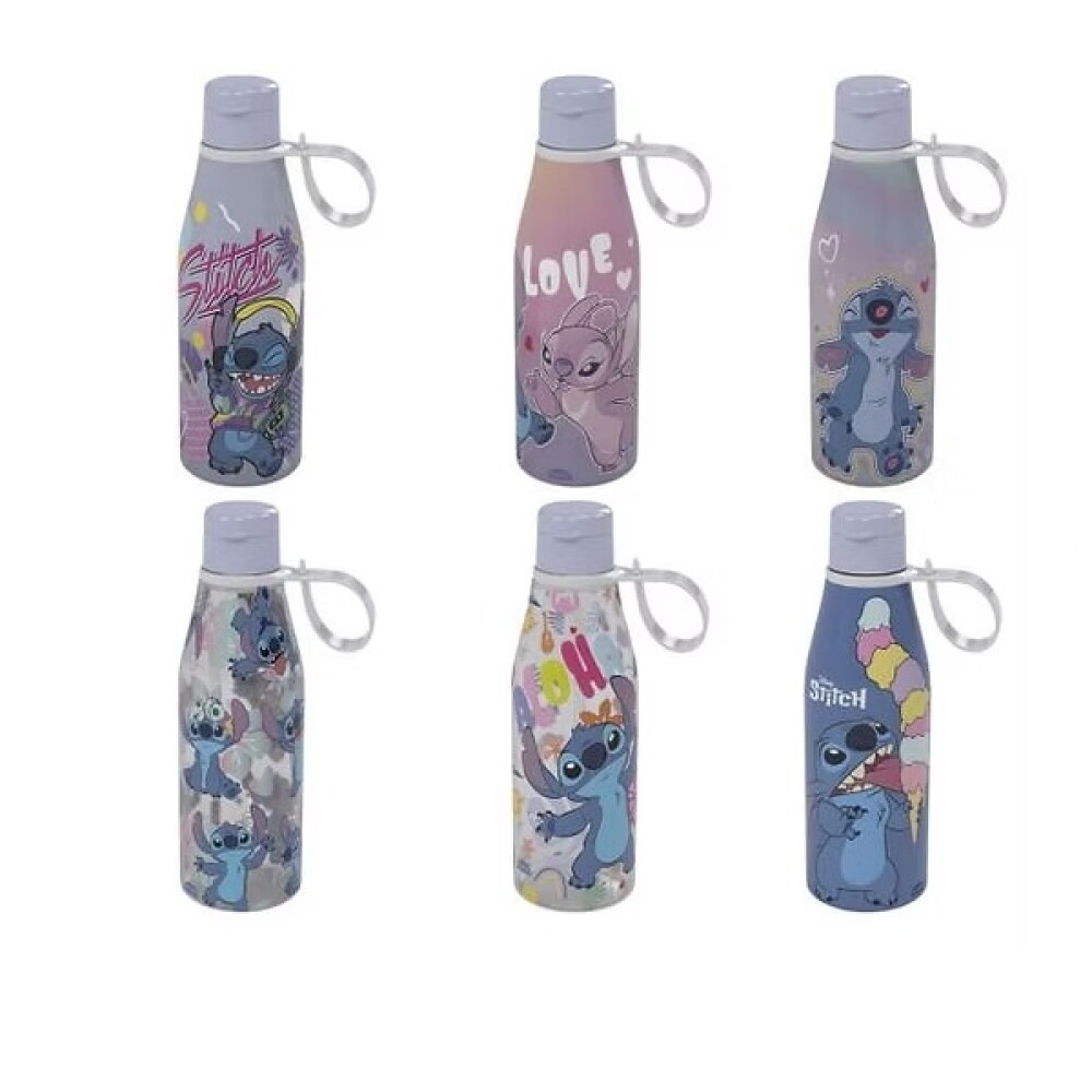 Botella 530 ml Stitch-Surtidos Plástico BAZAR PLASTICO BOTELLA 530ML A/FACIL STITCH 15834 - SURTIDOS