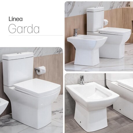 INODORO Y TAPA MOCHILA BIDET JUEGO DE LOZA GARDA AQUALIA 000