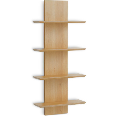 Estante Pared Borum 4 Estantes Color Roble