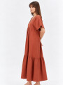 Vestido Vonina Terracota