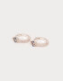Aros Argollas Con cubic zirconia Aros Bañados En Plata Con Cubic Zirconia - Plateado