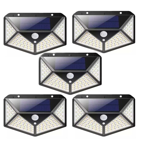 Lampara Exterior Foco Solar Sensor De Movimiento Pack X5 Lampara Exterior Foco Solar Sensor De Movimiento Pack X5