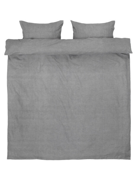 Juego funda nórdica franela VITA 240x220 gris Juego funda nórdica franela VITA 240x220 gris