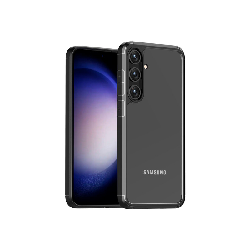 Protector rígido Samsung Galaxy S24 transparente borde negro Protector Rígido Samsung Galaxy S24 Transparente Borde Negro