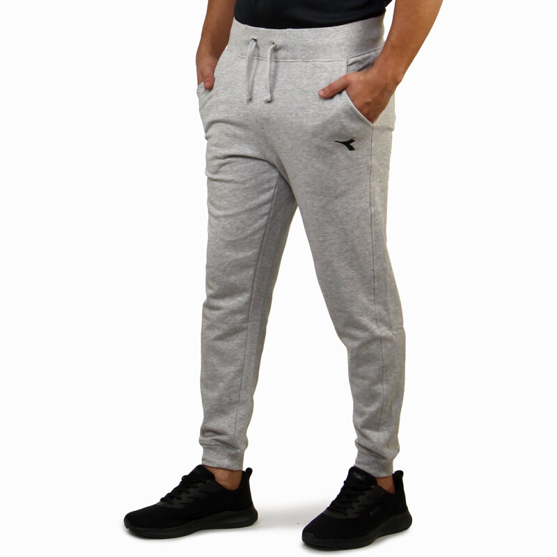 Diadora Mens Cotton Pant wasist & Cuff 2/2- GREY Gris