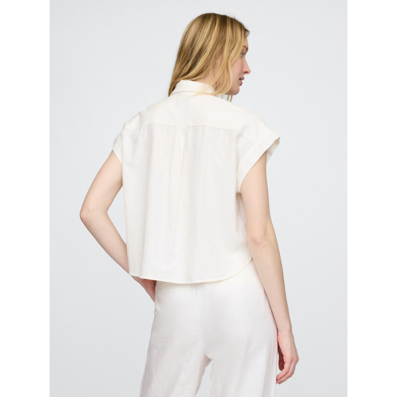 SS SHIRT - LINEN NEW OFF WHITE