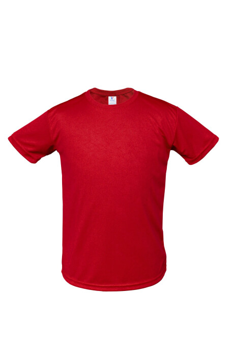 Camiseta a la base dry fit de niño Rojo