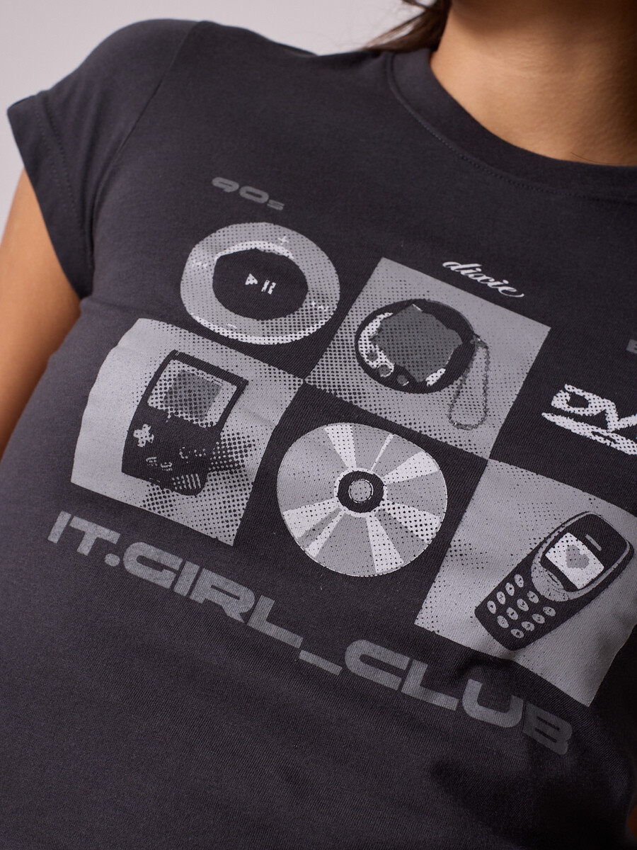 T-SHIRT CATIN DIXIE Gris Oscuro