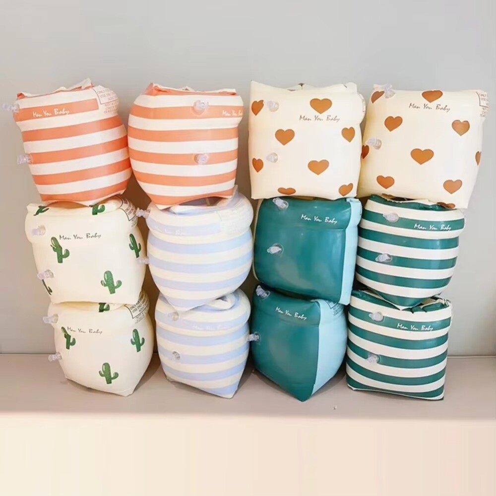 Alitas flotadores para niños striped rayada lila