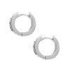 Aros Lucía en oro blanco 18k con brillantes y zafiros Aros Lucía en oro blanco 18k con brillantes y zafiros