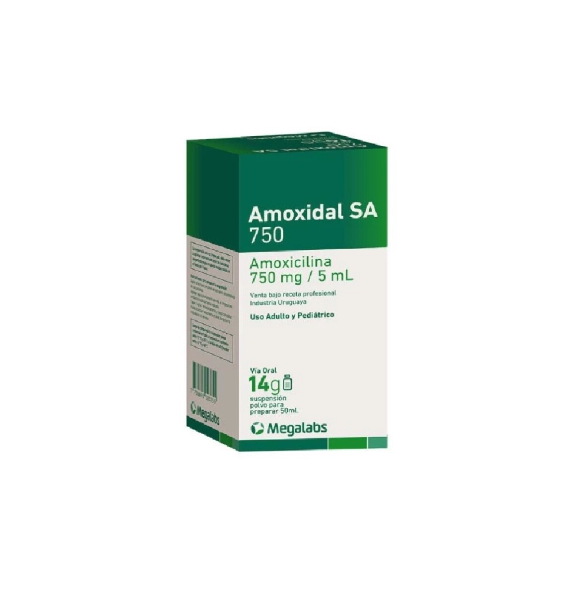 Amoxidal Sa Suspensión 750 Mg. 50 Ml. 