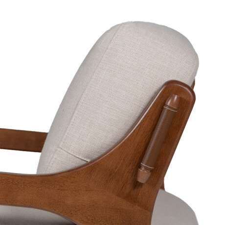 Butaca Vogue Agatha - Tela Rústica Beige (4F)