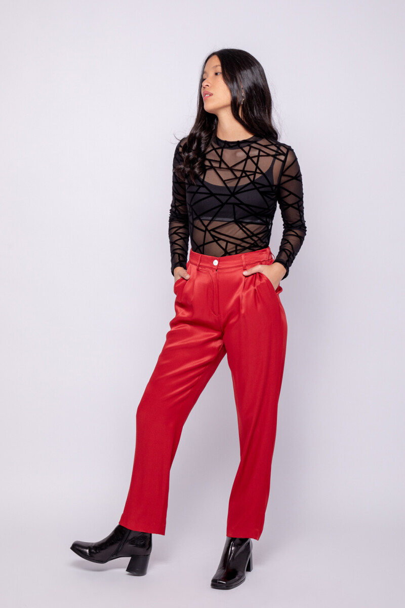 PANTALON TAUSA Rojo Oscuro