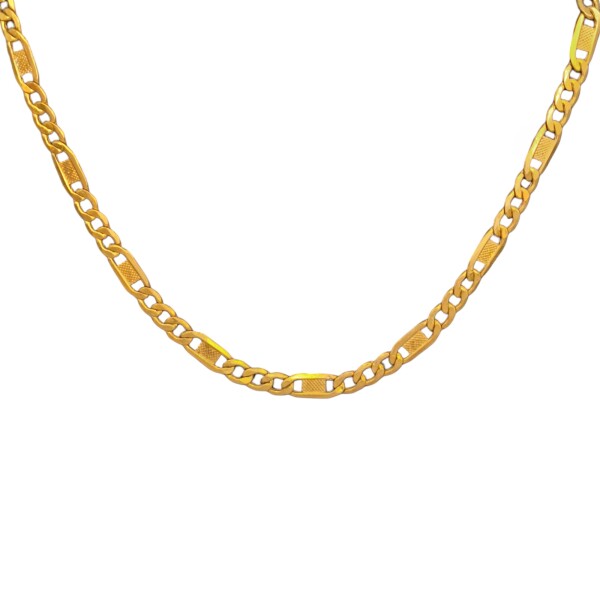 Cadena oro Martillada-Oro bajo -Sin Piedra-CD8039 sinpiedra