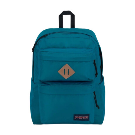 Mochila Jansport Double Break Deep Lake Verde