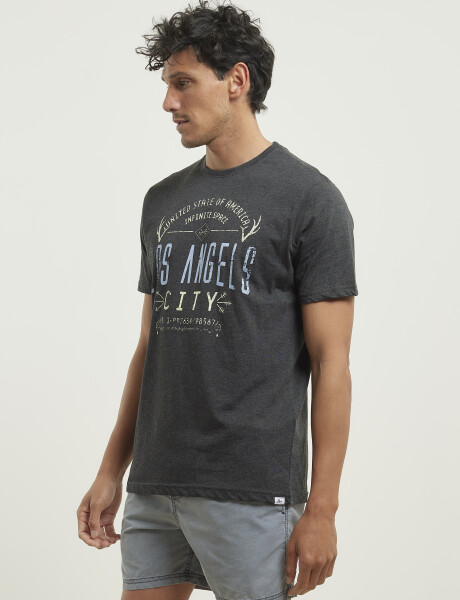 T-shirt Harry Gris Oscuro Melange