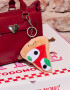 Llavero Peluche Llavero Y Charm De Pizza Plushie - Combinacion Multicolor