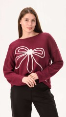 Sweater aurora bordo