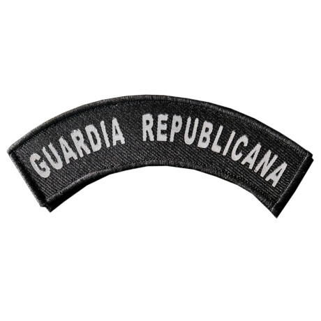 Parche reflectivo medialuna Guardia Republicana Negro