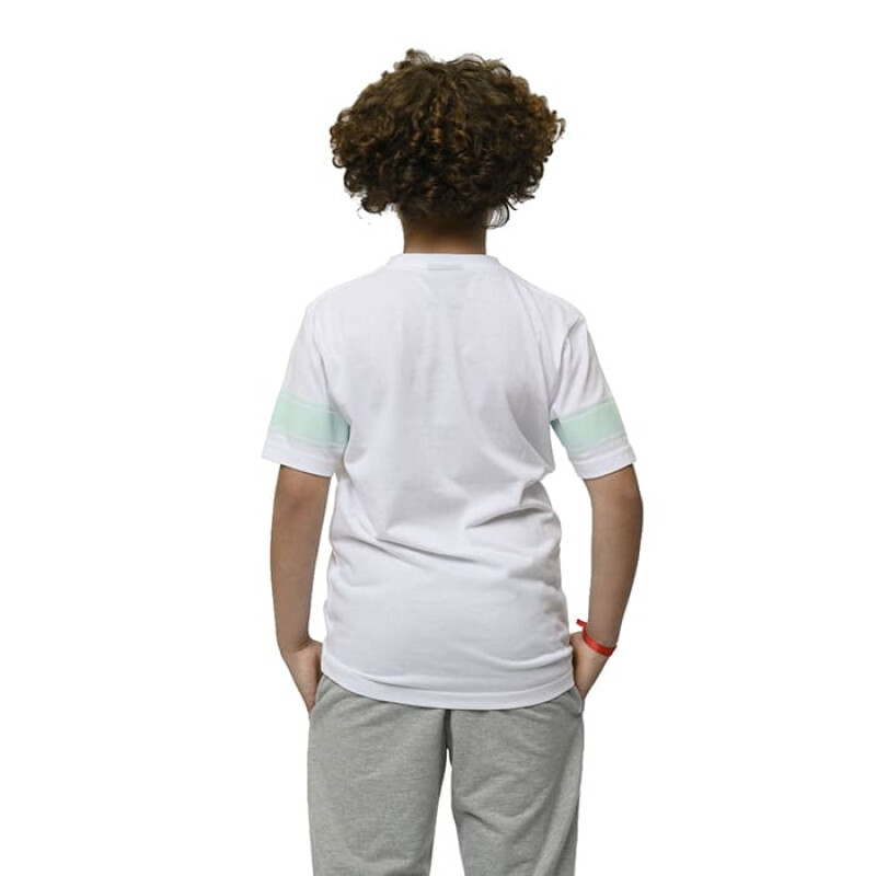 Remera Umbro Antique de Niños - 20205452 Blanco-celeste