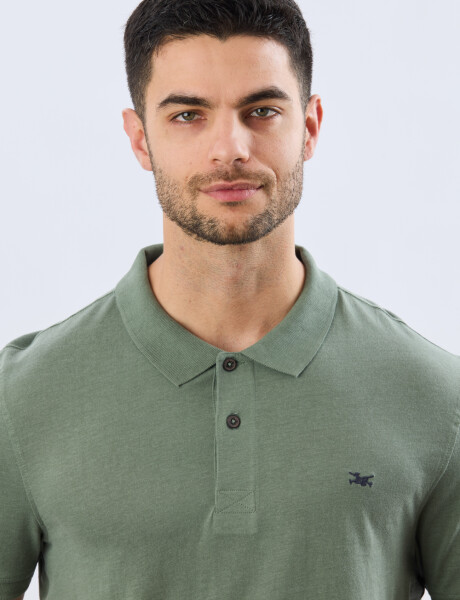 REMERA POLO LISA JERSEY Verde