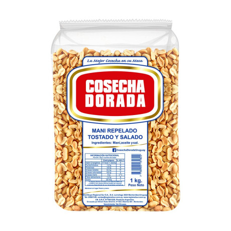 MANI PELADO TOST C/SAL 1K COSECHA DORADA MANI PELADO TOST C/SAL 1K COSECHA DORADA