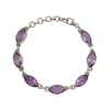 Pulsera Almendra-Plata 925-Piedra amatista-PU3416 conpiedra