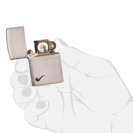 Encendedor Zippo Pipe Brushed Chrome - 200PL Encendedor Zippo Pipe Brushed Chrome - 200PL