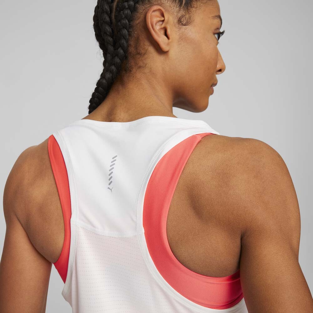 Run Cloudspun Tank W - Mujer White