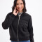 Campera felpa bomber negro