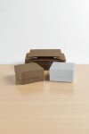 Pack x 20 unid - caja 02 - 8x8x4,5 cm. REVERSIBLE BLANCO MADERA
