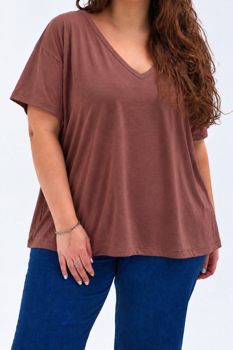 Remera Viviana - Chocolate 