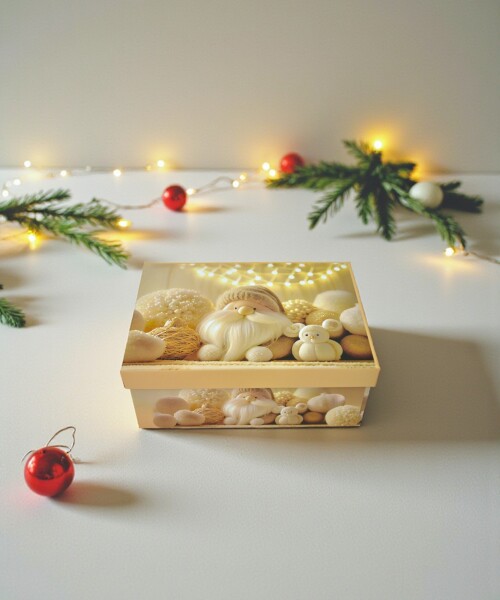Caja Rigida Navidad 12,5 x 18 ,5 x 7 Diseño 2