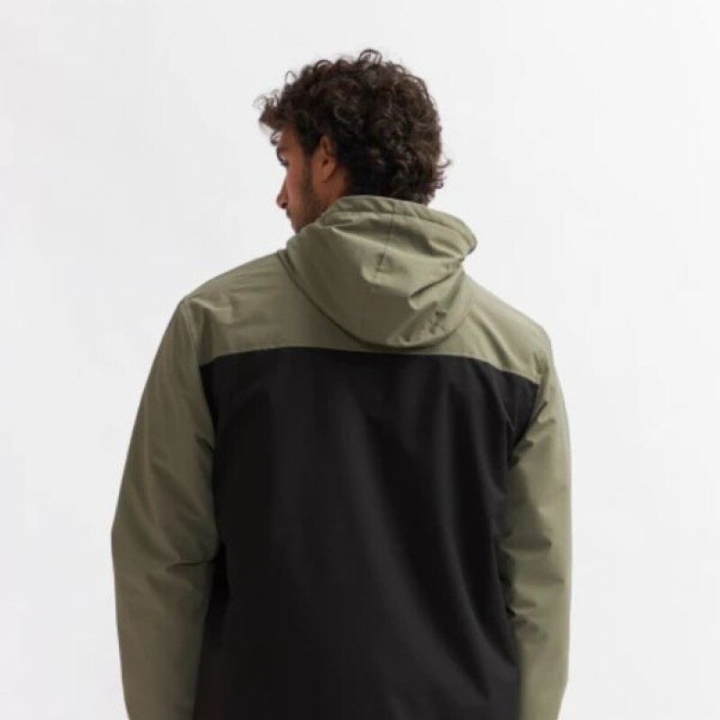 Campera Nylon ALBERTO Kristo Belga Negro/verde