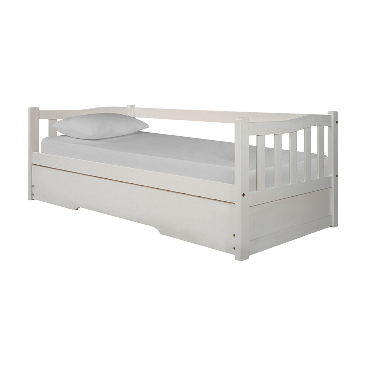 CAMA MARINERA - 1 PLAZA PINO-Y-MDF BLANCO TOTA 