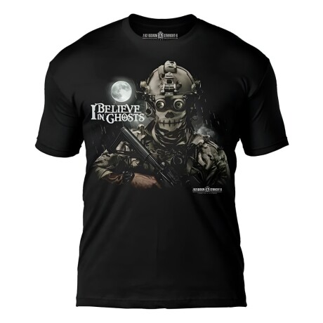 Remera con diseño militar Believe in Ghosts