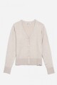 Cardigan escote en V CRUDO