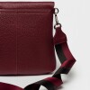 Bandolera Olivia En Cuero Graneado Bordeaux