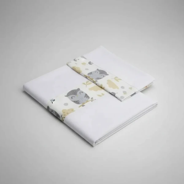 Sabanas minicuna colecho Little Ones buho beige