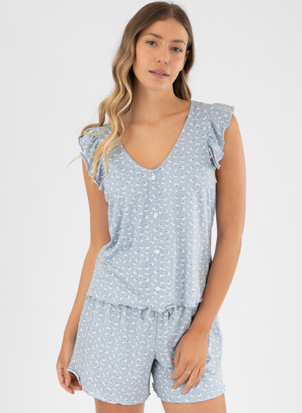Pijama milena vest Gris