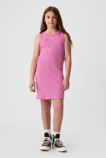 Vestido Rib Niña Indie Pink