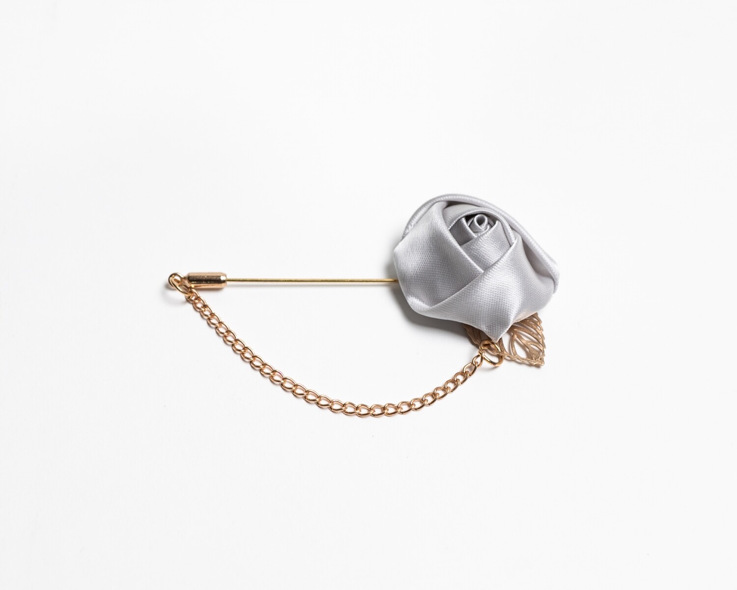 Pin para el Ojal Diseño Flor - PLATA 